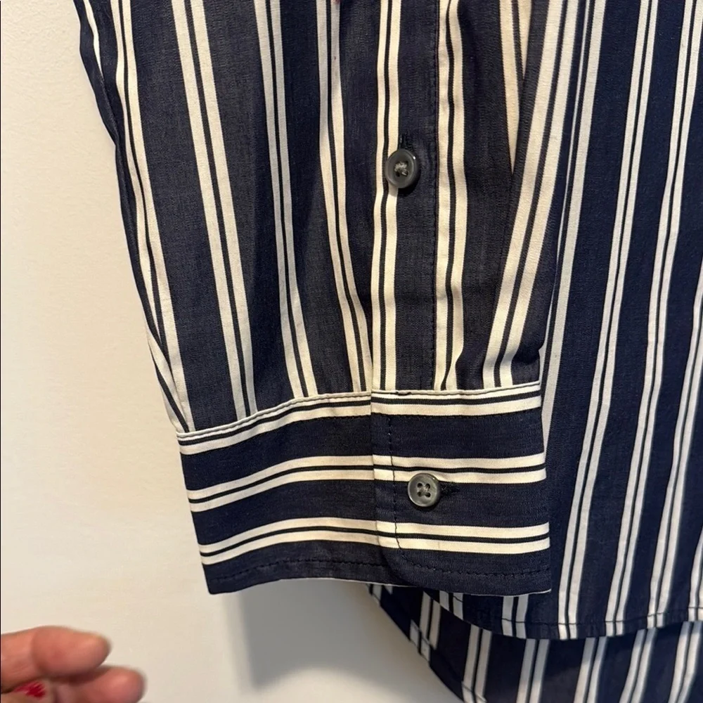 J. Crew Black and White Casual Button Down Shirt